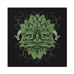 TRADITIONAL CELTIC WICCA PAGAN GREENMAN Posters and Art